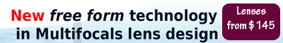 Free-form mutlifocal lenses from $145