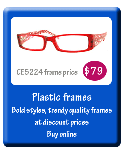 Click for NEW bold plastic frame arrivals